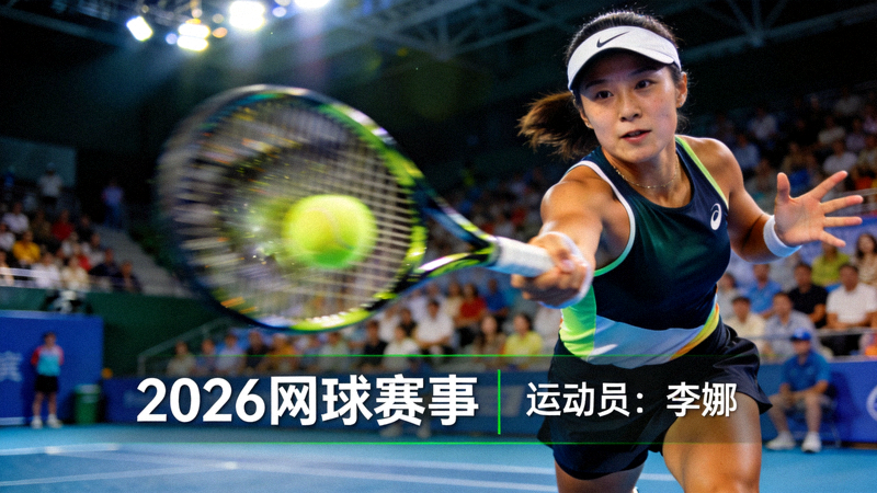 2026年网球赛事新闻报道配图 - 网球运动员挥拍击球